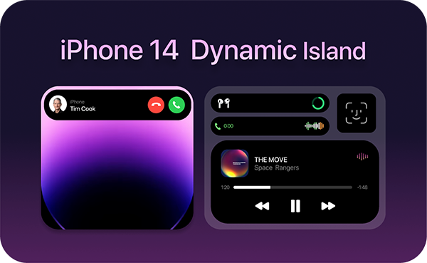 Tính năng Dynamic Island cho phép người dùng làm việc đa nhiệm trên iPhone
